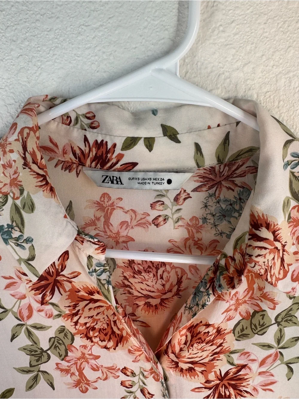 ZARA Prairie Floral Button Front Dress - Picture 7 of 17